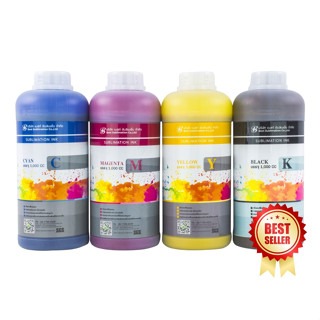 หมึกซับลิเมชั่น SUBLIMATION QUALITY คุณภาพสูง สำหรับปริ้นเตอร์เอปสัน ขนาด 1000 ml (1 ลิตร) CMYK