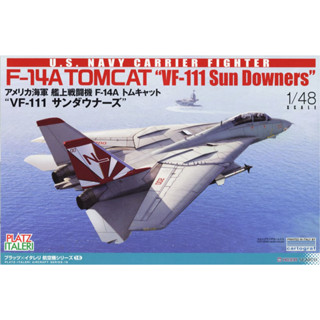 โมเดลเครื่องบิน Platz Hobby 1/48 TPA-16 US Navy F-14A Tomcat VF-111 Sundowners