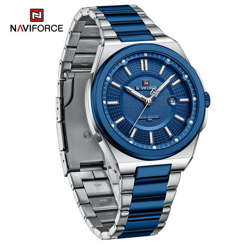 Naviforce นาฬิกาข้อมือผู้ชาย สปอร์ตแฟชั่น NF9212 สายสแตนเลส กันน้ำ ระบบอนาล็อก