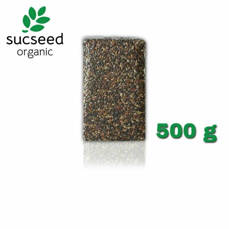 จมูกข้าว ปลายข้าว ข้าวท่อน ไรซ์เบอร์รี่ ข้าวกล้อง ไรซ์เบอรี่ ตรา Sucseed Organic 500 กรัม