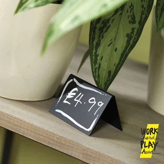 WHPH Shop ป้ายราคา DIY เขียนข้อความเองได้ ลบแล้วเขียนใหม่ได้ ป้ายตั้งโต๊ะ สไตล์ minimal
