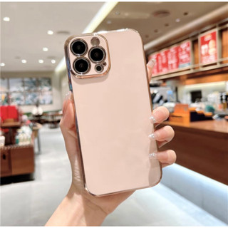 ส่งจากไทย เร็ว1-2วัน Case เคสโทรศัพท์ Oppo A16 A15/A15s A57(4g) A77S A57(5g)A77(5g) A5s/A12 F9/A7 ขอบทอง TPU นิ่ม