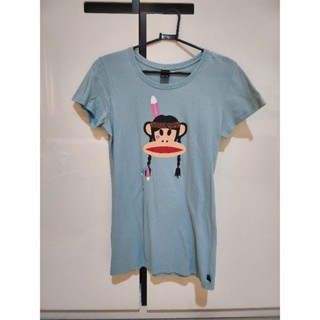 เสื้อ paul frank แท้🐵 size s สีฟ้า