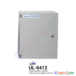 LINK UL-6412 CROSS-CONNECT CABINET SIZE 48, (2 door) 480 Pairs 45 x 73 x 11 ( ตู้โทรศัพท์ Cross Connect )