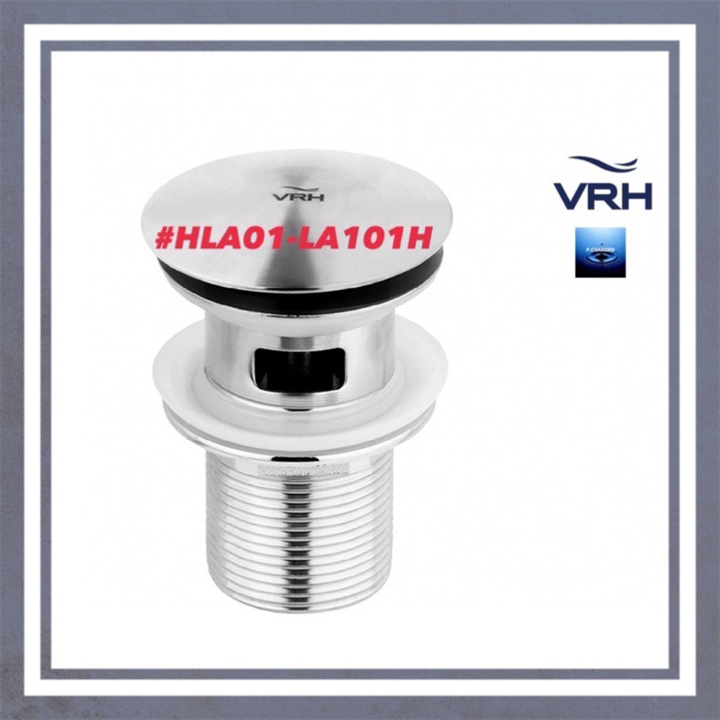 #VRH#สะดืออ่างล้างหน้าแบบกด แบบมีรูน้ำล้น#HLA01-LA101H