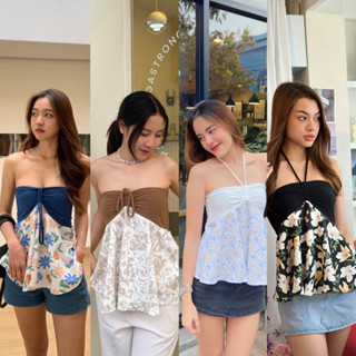 เสื้อ Mila top คล้องคอ &amp; เกาะอก