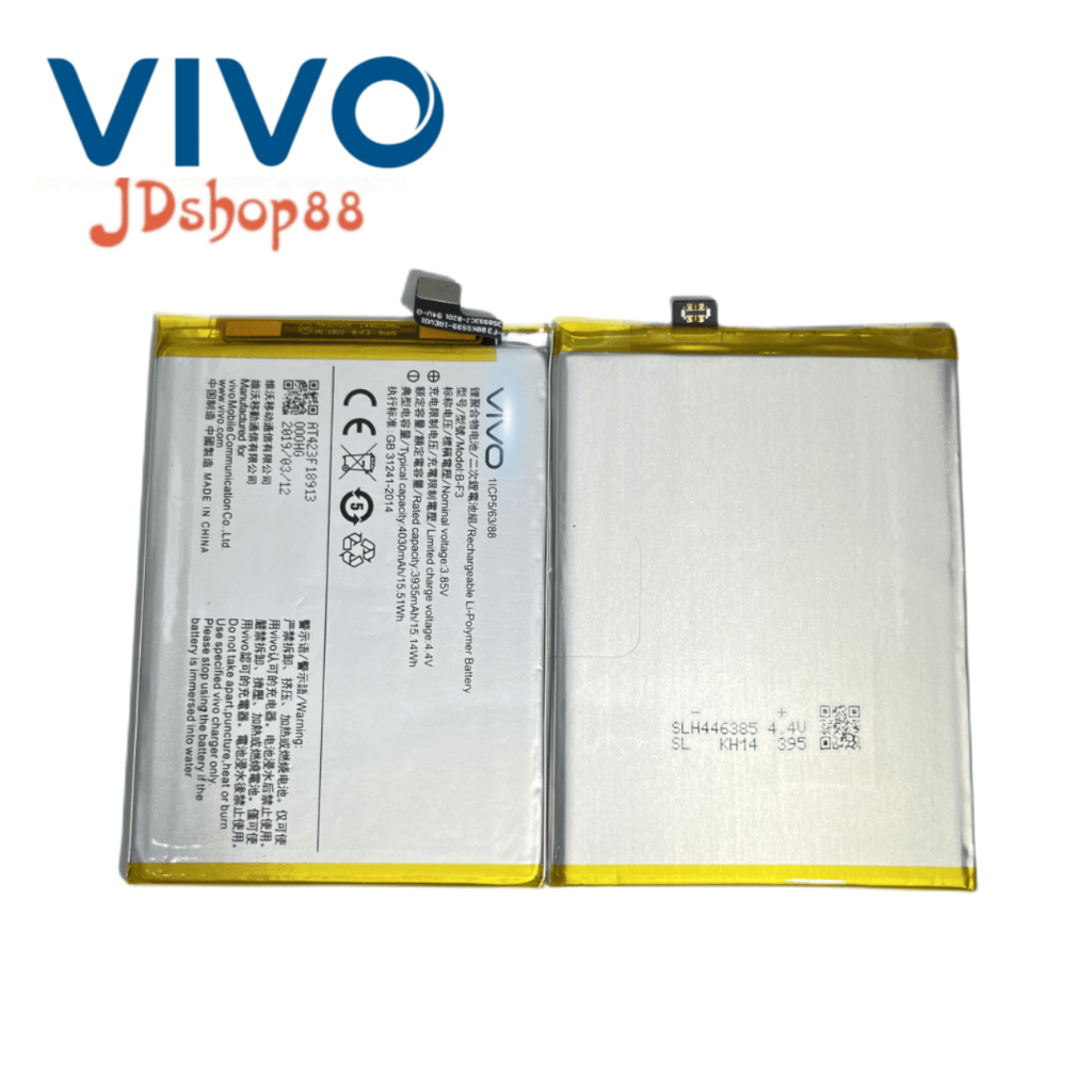 แบตเตอรี่แท้  Battery vivo  Y91c/Y91i/Y91/Y93/Y95/B-F3ความจุแบตเตอรี่   3935 mAh