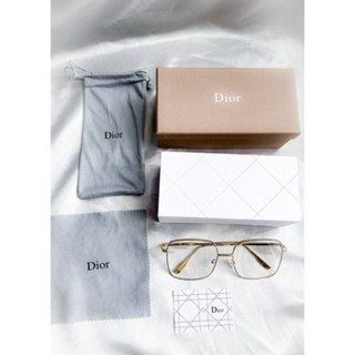 เเว่นตาเเบรนด์ Dior Stellaire เลนส์ใส กรองแสง ผ้า การ์ด กล่องนอก