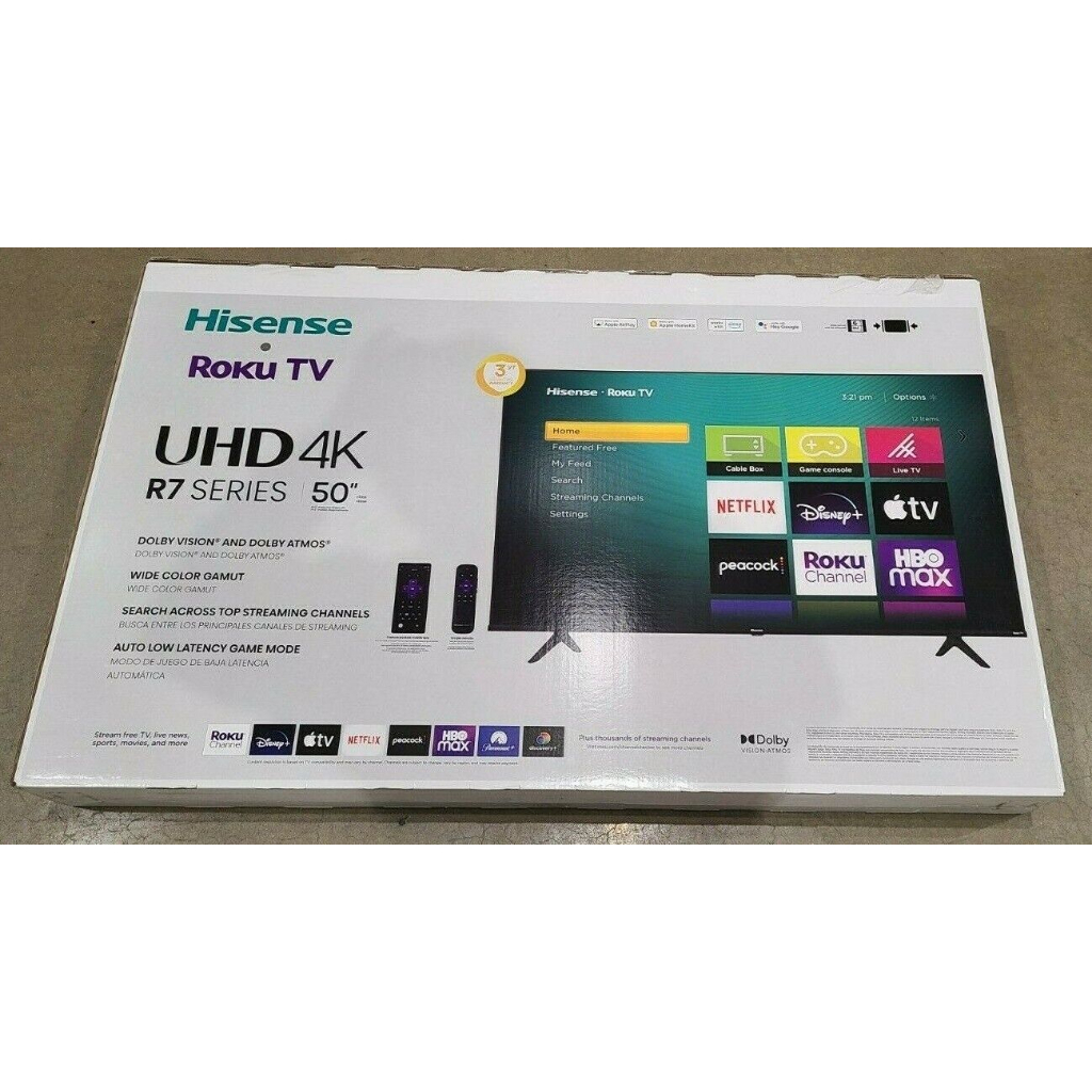 Brand New Hisense 50 Inch 4K UHD Roku TV