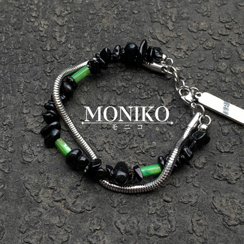 MONIKO สร้อยข้อมือแฟชั่น หรูหรา สไตล์ฮิปฮอป