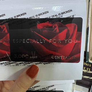 บัตร Gift Card ใช้ใน โซน Central Gift Card มูลค่าใบละ 3000 บาท