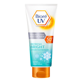 Biore ครีมกันแดด UV Anti-Pollution Body Care Serum Refresh Bright SPF50+ PA+++