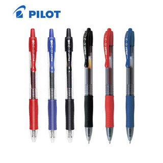 ปากกาเจล ปากกาไพล็อต PILOT Gel Pen G-2 แบบกด  0.5mm. / 1.0mm.  หมึกดำ, น้ำเงิน, แดง ของแท้จากญี่ปุ่น 🎌 [S24]