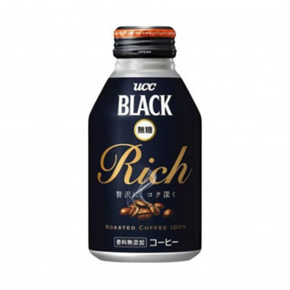 กาแฟดำพร้อมดื่มสูตรไม่มีน้ำตาล-UCC Ueshima coffee BLACK sugar-free RICH recap can 275g