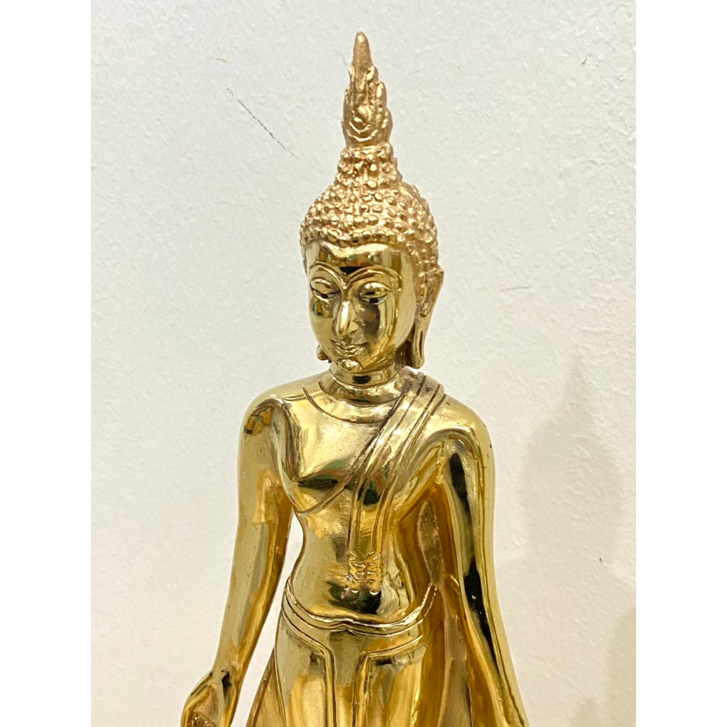 พระพุทธรูป ปางเปิดโลก ห้ามสมุทร 5 นิ้ว ทองเหลืองแท้100%(ราคาต่อองค์) ราคา ถูกที่สุด ดีลบีเคเค แกลเลอรีภาพที่ 2