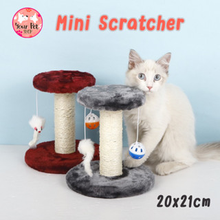 ที่ฝนเล็บ ที่ฝนเล็บแมว ที่ลับเล็บแมว ขนาด 20x21 cm Mini Scratcher สก็อตติช โฟลด์ เปอร์เซีย สีสวาด ขาวมณี วิเชียรมาศ