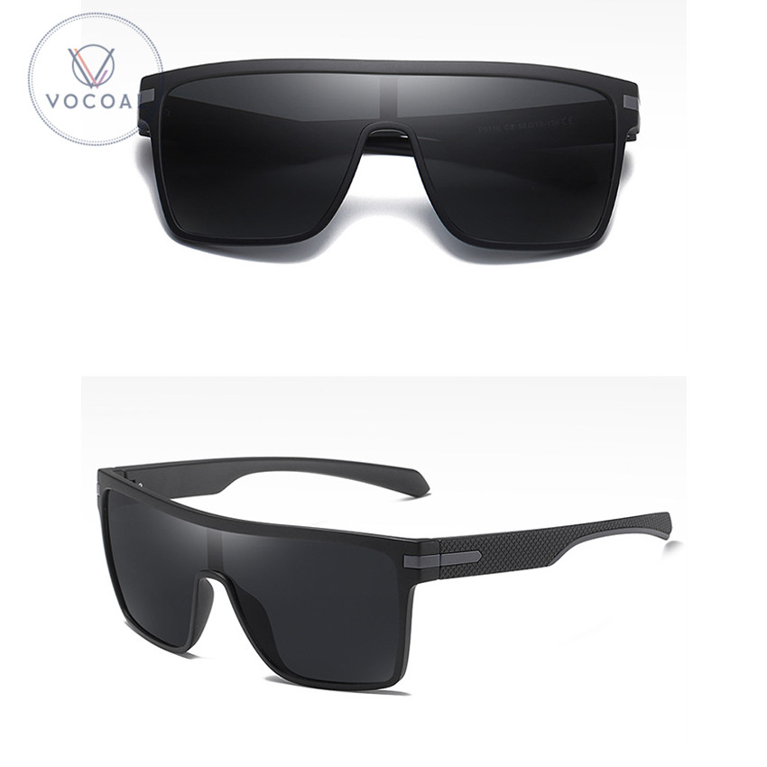 Vocoal แว่นกันแดดโพลาไรซ์ แว่นกันแดดกระจกเงา UltraLight ทรงเหลี่ยม แว่นกันแดดดีไซน์แบรนด์ แว่นตาขับรถตกปลา UV400