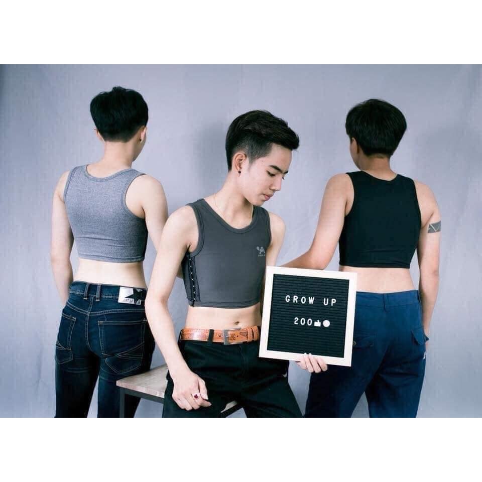 GROW up เสื้อกล้ามทอม ผ้ายืดคุณภาพ (ครึ่งตัว)