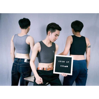 GROW up เสื้อกล้ามทอม ผ้ายืดคุณภาพ (ครึ่งตัว)