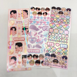 💜พร้อมส่ง💜 สติกเกอร์ สติ๊กเกอร์ บังทัน BTS sticker stamp bangtan จากแบรนด์ _aadorablestudio