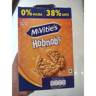 Mcvities hobnobs บิสกิตข้าวโอ๊ตและโฮลมีล 184กรัม