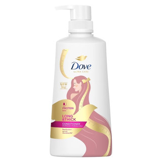 Dove LONG &amp; THICK CONDITIONER (380 มล.) โดฟ ลอง แอนด์ ติ๊ก ครีมนวด