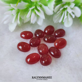 พลอยเรดอาเกตแท้ ( Red agate ) ขนาดพลอยประมาณ 7 x 9 มิล สอบถามทางข้อความได้ค่ะ