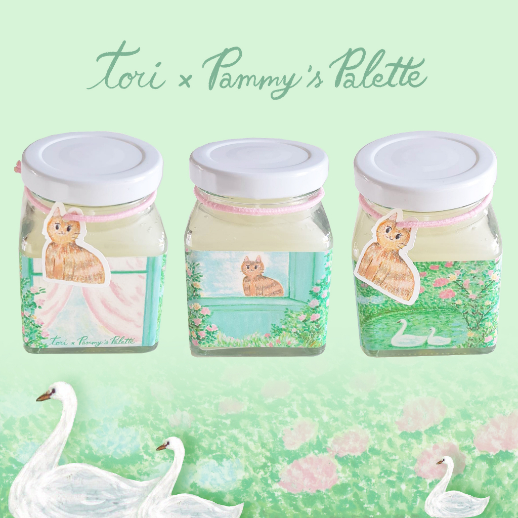 TORIAROMA | กระปุกเทียนหอม Pammy's Palette รุ่น Little kitten JAM CANDLE 45hrs