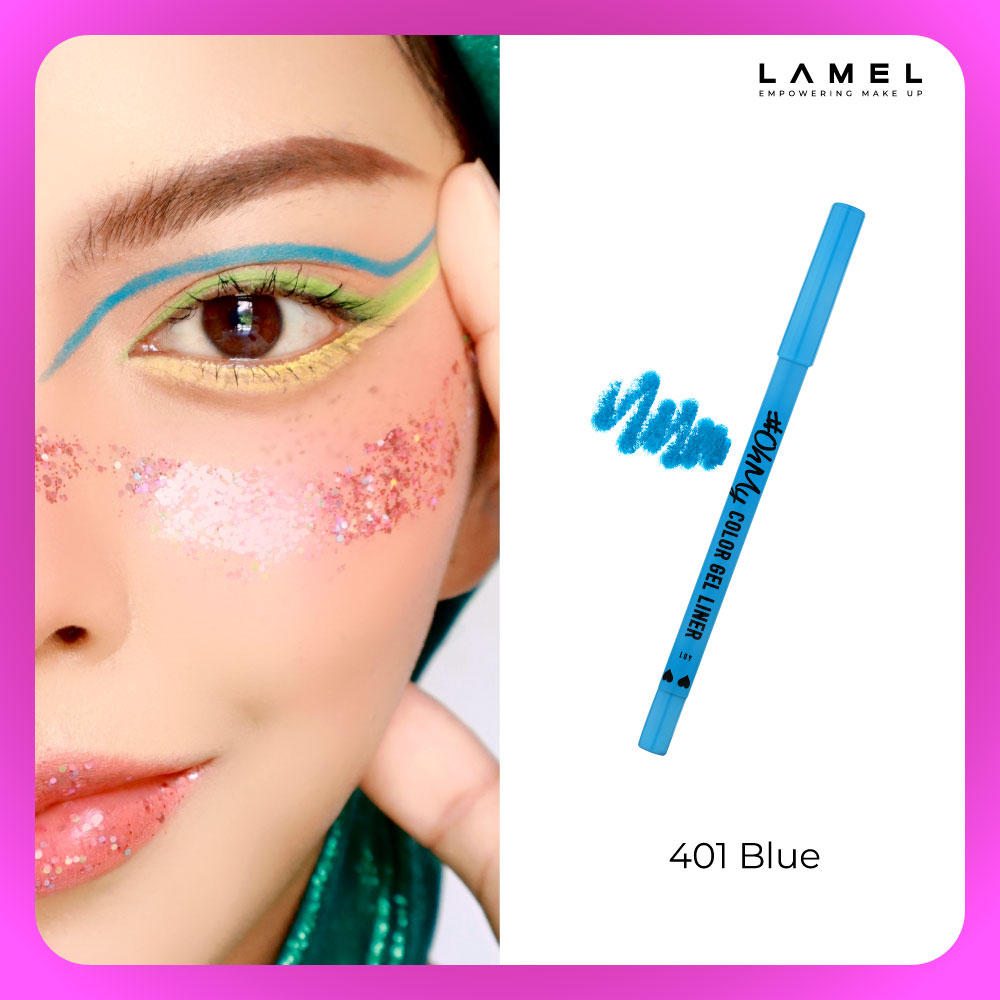 Lamel OhMy Color Gel Eye Liner ลาเมล โอ้มาย คัลเลอร์ เจล อาย ไลน์เนอร์ (เครื่องสำอาง, อายไลน์เนอร์กันน้ำ, สีชัด, ติดทน)