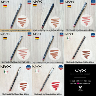 NYX® Lip Pencil, Lip Liner 1.04 g นิกซ์ ดินสอเขียนขอบปาก