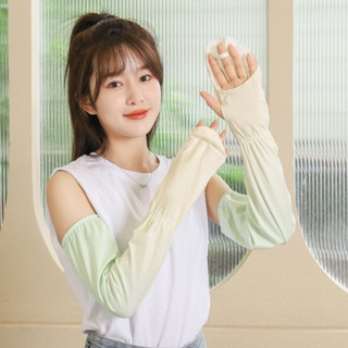 [ส่งจากไทย🇹🇭] ปลอกแขนกัน UV ปลอกแขนกันแดด แบบคลุมมือ+สอดนิ้ว โทนสีพาสเทลไล่ระดับสี สำหรับผู้ใหญ่ ผ้าไหมน้ำแข็ง