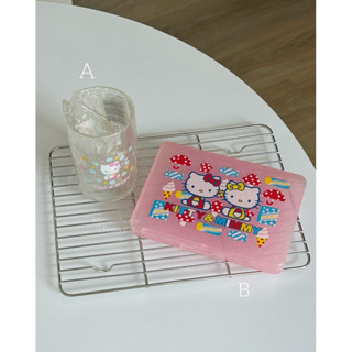 Hello Kitty Plastic Box and Cup กล่องคิตตี้ อุปกรณ์จัดเก็บคิตตี้