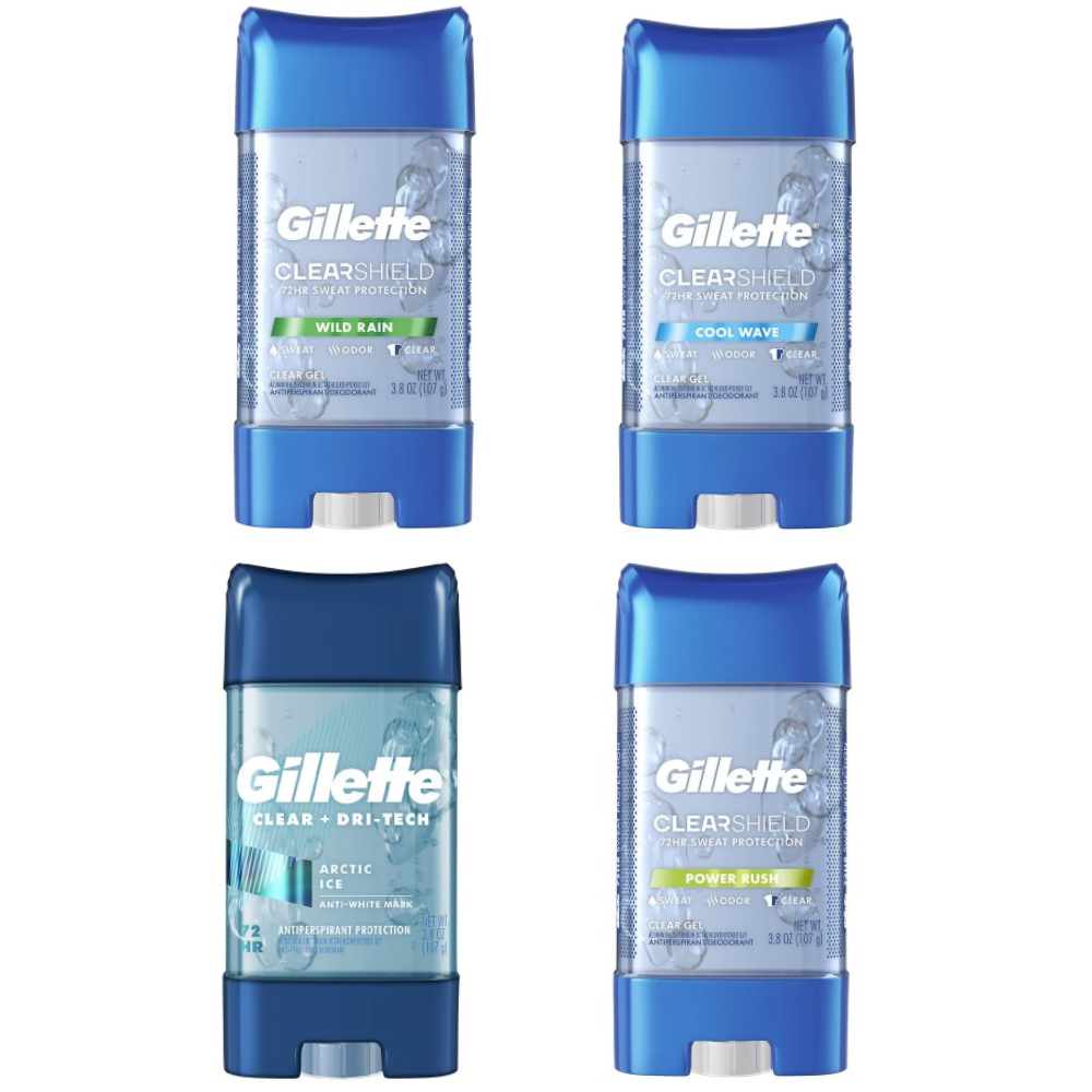 Gillette Anti-Perspirant Deodorant Clear Gel #Cool Wave 4oz/113g จิลเล็ต เจลระงับกลิ่นกาย roll on