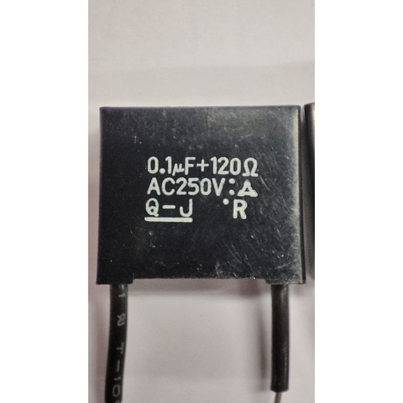 คาปาสิเตอร์ 0.1UF+120R 250VAC แบบลงปริ้น(แพค5ตัว) สินค้าเกรดคุณภาพเยี่ยม สต็อคในไทย🇹🇭พร้อมส่งทันที