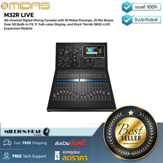 MIDAS : M32R LIVE by Millionhead (40-channel Digital Mixing Console with 16 Midas Preamps, 25 Mix Buses, Over 50 Built-i