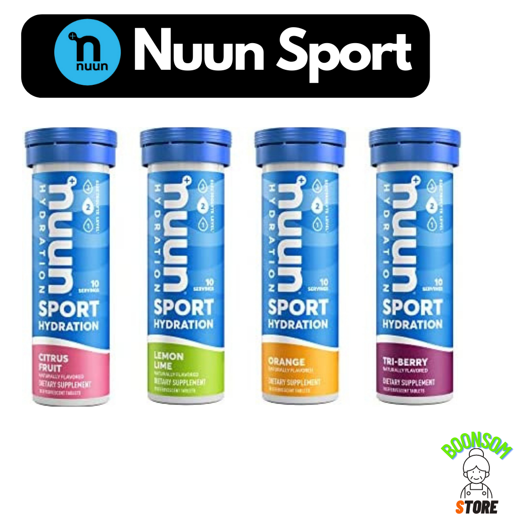 **New Look**  Nuun Hydration Electrolyte Sport : เม็ดฟู่เกลือแร่แบบเม็ดผสมน้ำ