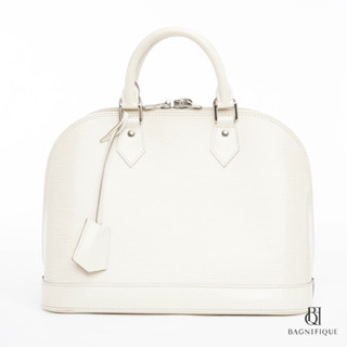 LOUIS VUITTON ALMA PM WHITE EPI SHW