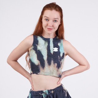 PAUL FRANK เสื้อครอป WOMENS CROP TIE DYE NOTEP