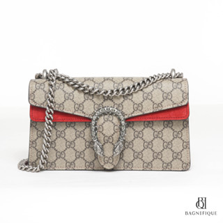 GUCCI DIONYSUS SMALL RED GG SUPREME MONOGRAM RHW