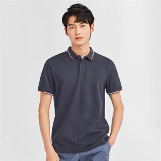 GIORDANO ONLINE EXCLUSIVE เสื้อโปโลผู้ชาย MEN Contrast Color Polo 01013396