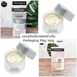 [Neutrogena] Rapid Tone Repair Correcting Cream For Face, Neck &amp; Chest 48g นูโทรจีน่า ครีมบำรุงผิวหน้าและลำคอ