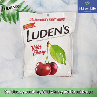 Ludens - Deliciously Soothing Wild Cherry 90 Throat Drops ลูกอม รสเชอร์รี่ ชุ่มคอ