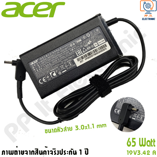 สายชาร์จโน๊ตบุ๊คสําหรับ Acer Adapter Swift 3 SF314-52 SF314-55G SF314-56 SF314-56G SF114-32 SF314-41 SF314-42 ของแท้