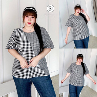 🔥Plussize🔥เสื้อคนอ้วน🔥S รอบอก(bust) 48”สะโพก(hip) 52”      M รอบอก(bust) 52”สะโพก(hip) 56”