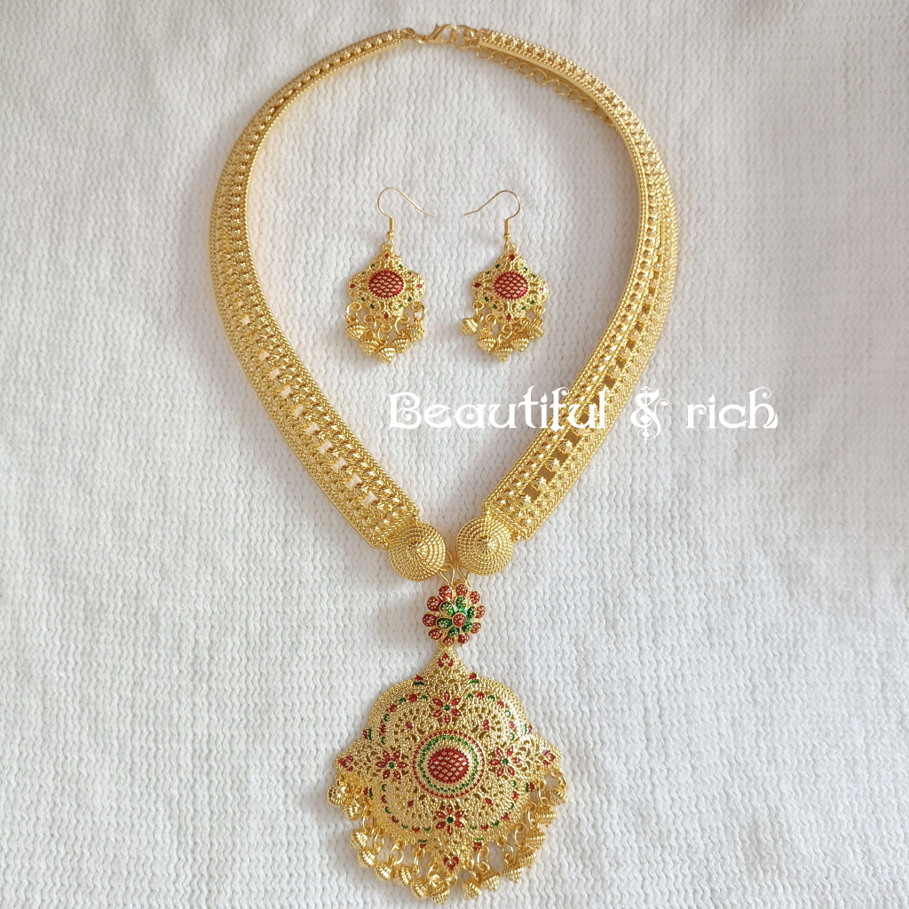 ชุดเซ็ทเครื่องประดับ ซื้อแยกก็ขาย สีทอง ชุดที่010