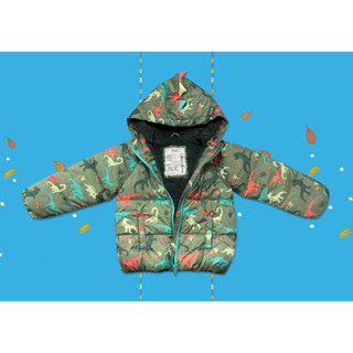 ✅ [5-6Y] Stormwear Dinosaur Padded Raincoat เสื้อกันฝนกันหนาว