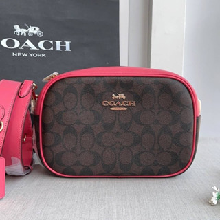 👑ผ่อน0%~แท้100%👑CA547 กระเป๋าสะพาย COACH JAMIE CAMERA BAG IN SIGNATURE CANVAS