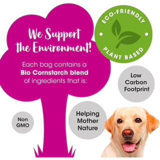 Set Packed-SmugPets Premium Biodegradable 315 Dog Poop Bags - Unscented & Leak Proof Waste Bags - 21 Rolls - Extra Large