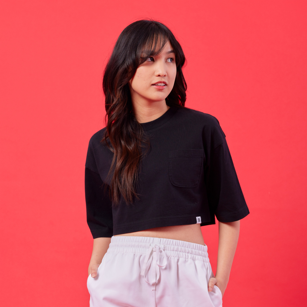 Billings by Khaki Bros. เสื้อยืดคอกลม ทรง Loose fit BL23K004