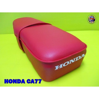 Honda Dream CA77 C77 CA72 SEAT COMPLETE "RED" SLIDE STYLE LOCK เบาะ แบบหูจับสไลด์